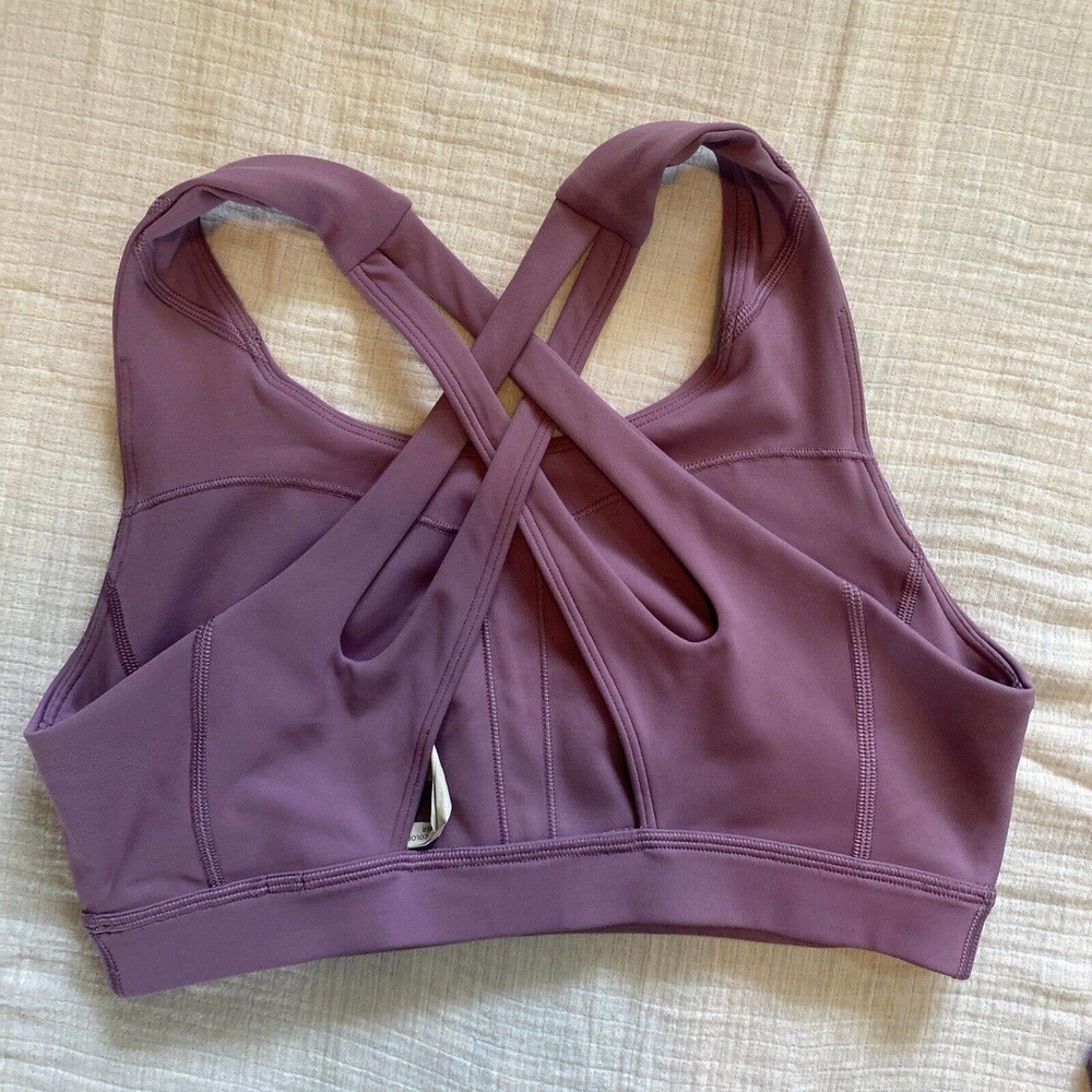 Women's Purple Sports Bra and Leggings Set - Picture 4 of 13